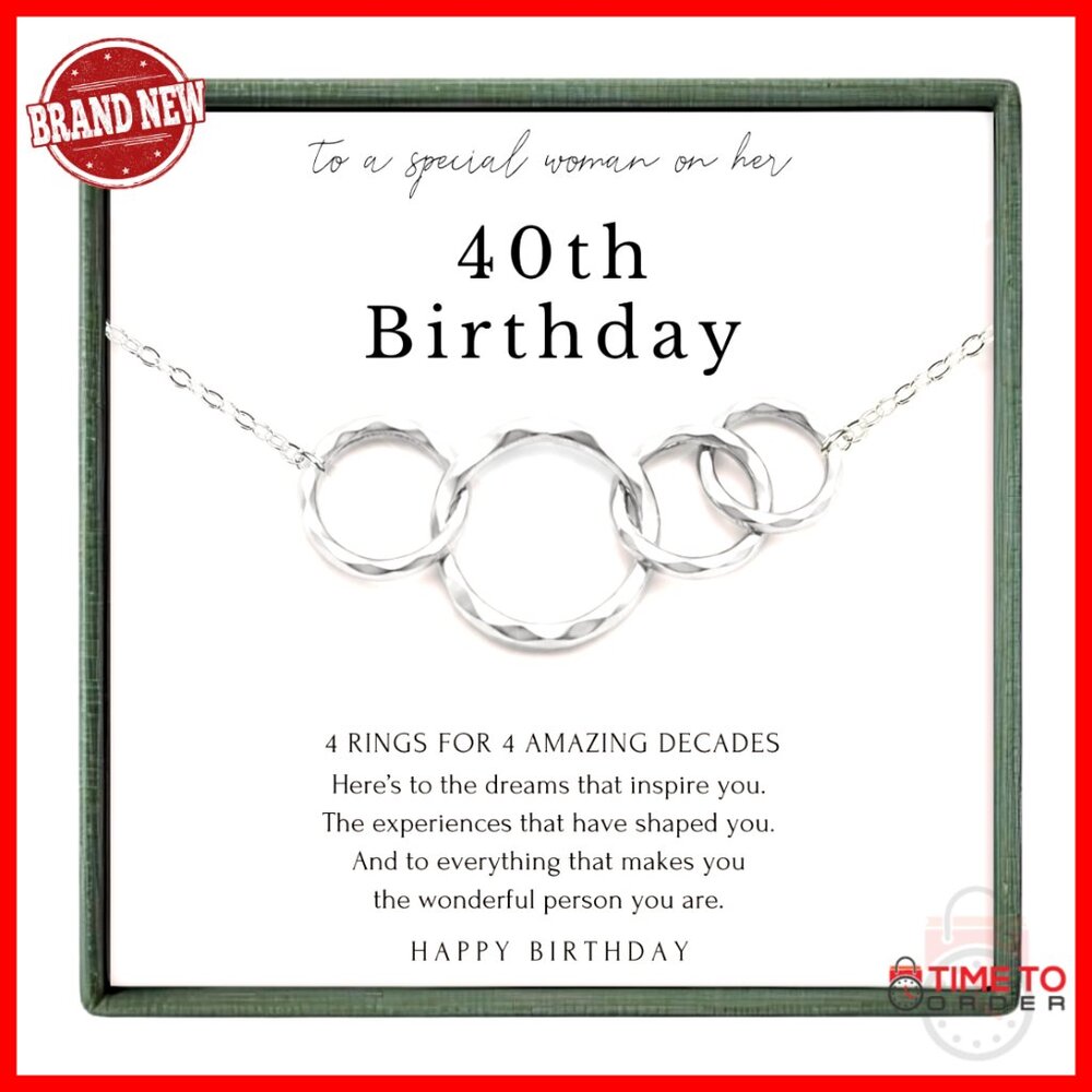 Gold Plated Sterling Silver Interlocking Rings Ne… - image 1